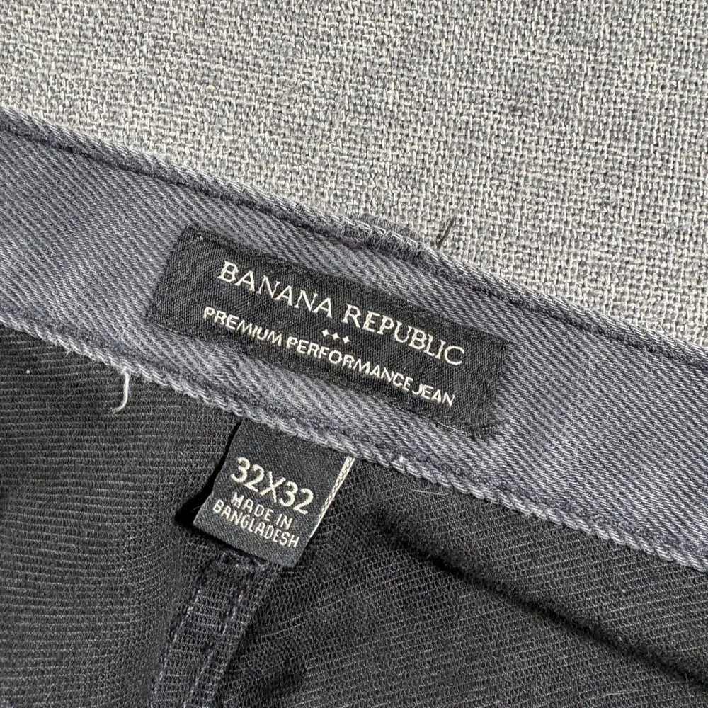 Banana‎ Republic Premium Performance Jeans Mens 32x32 Gray Stretch Denim Pants